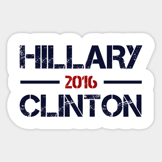 Hillary Clinton 2016 Sticker by ESDesign